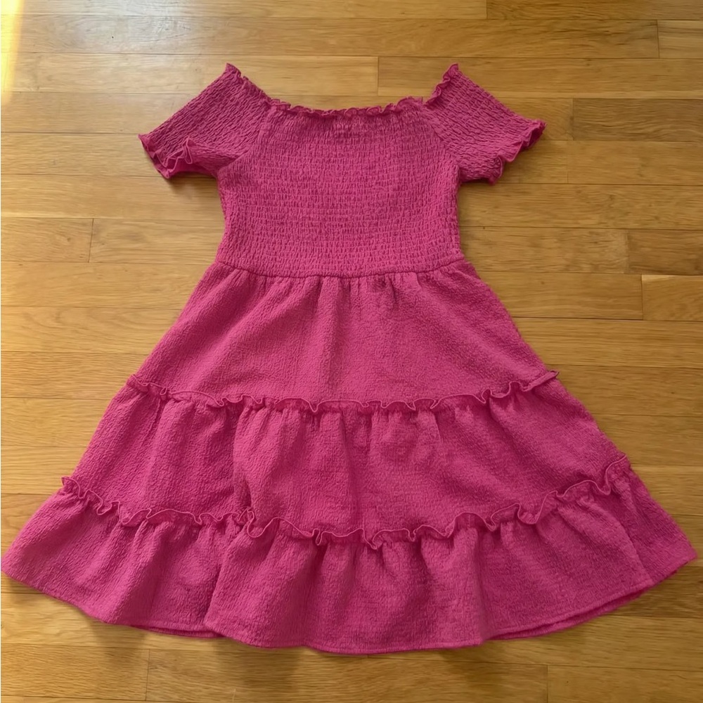 Pink Off-Shoulder Dress